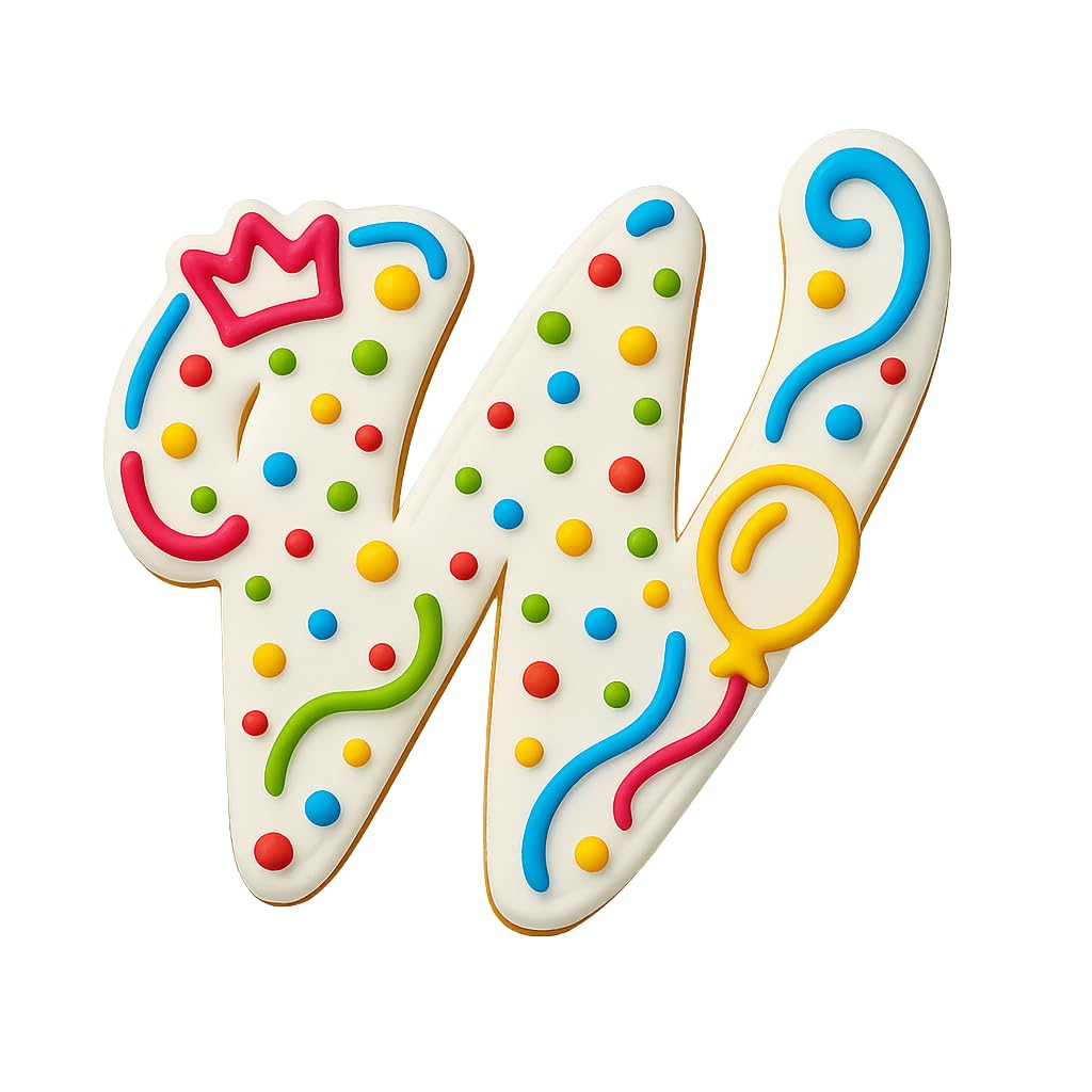 Fancy Cursive Letter Cookie Cutter - 4" Tall Alphabet Baking Mold (Random Color)