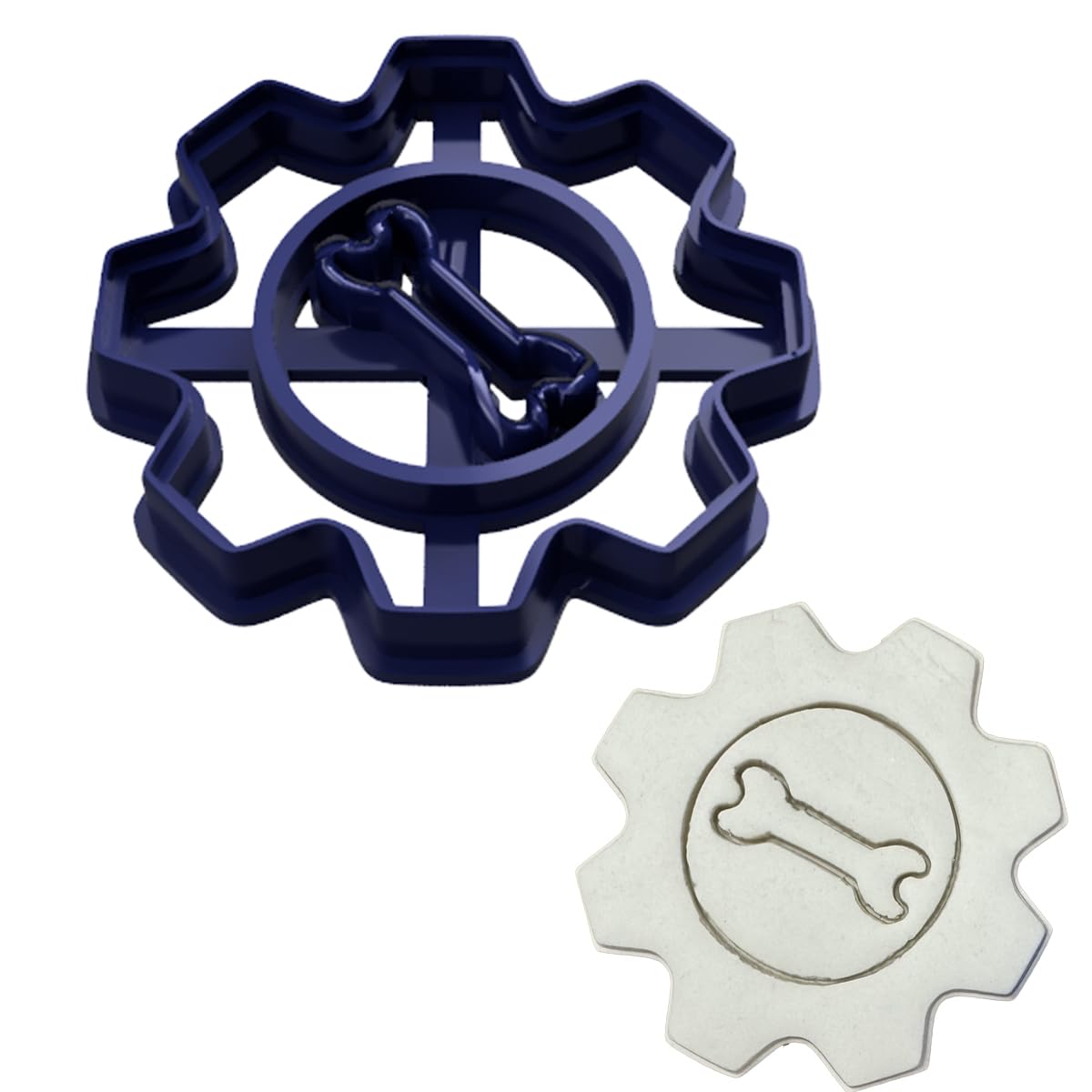 Gear Shaped Cookie Cutter for Baking & Fondant Clay Gifts Kitchen