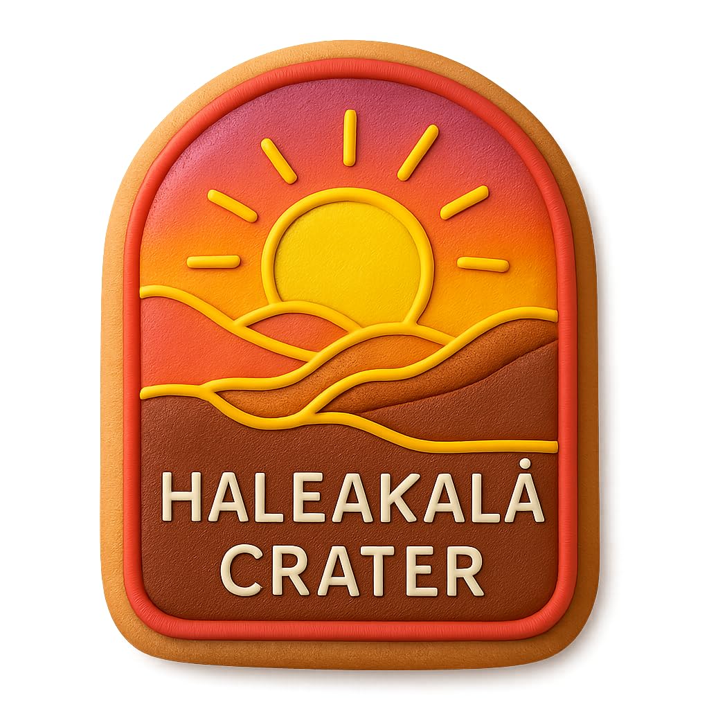 Haleakalā Crater Sun Cookie Cutter - 4x3.2" Premium Scenic Design Baking