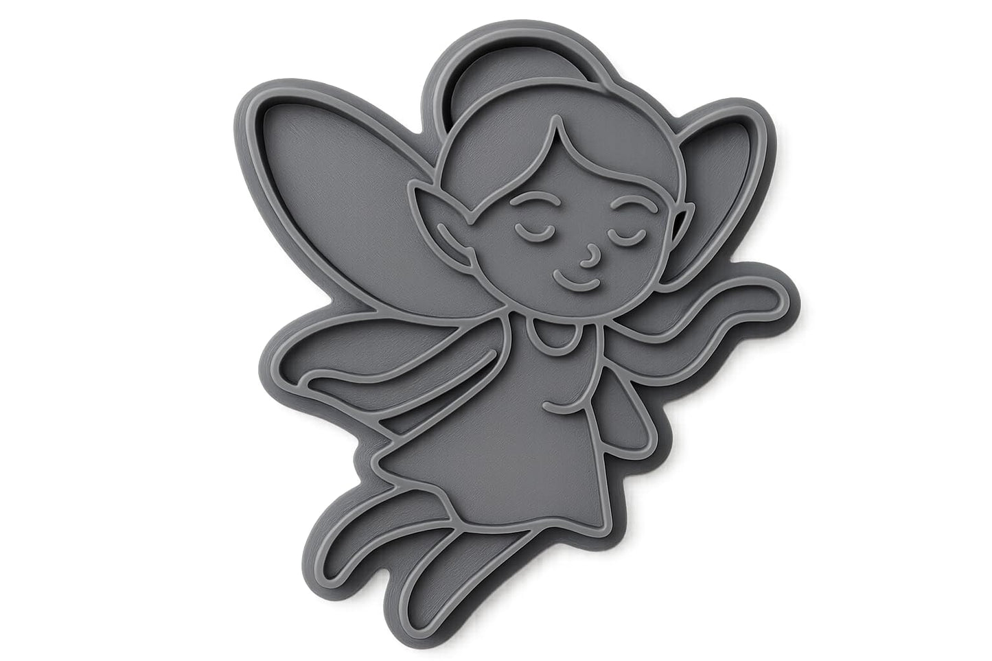 Whimsical Fairy Cookie Cutter - 4x3.1" Creative Kitchen Design Set