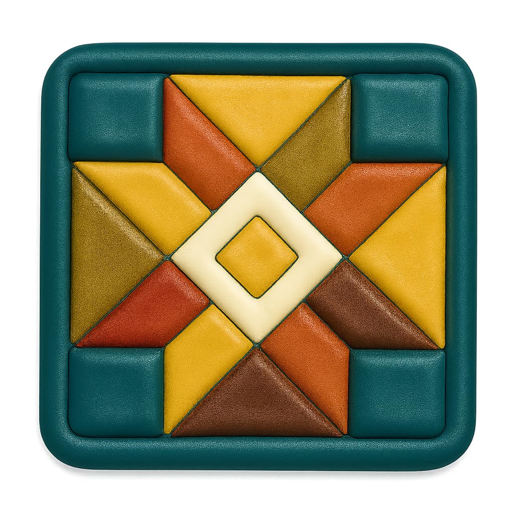 Crafty Quilt Block Cookie Cutter - 4x4" Premium Geometry Baking Tool