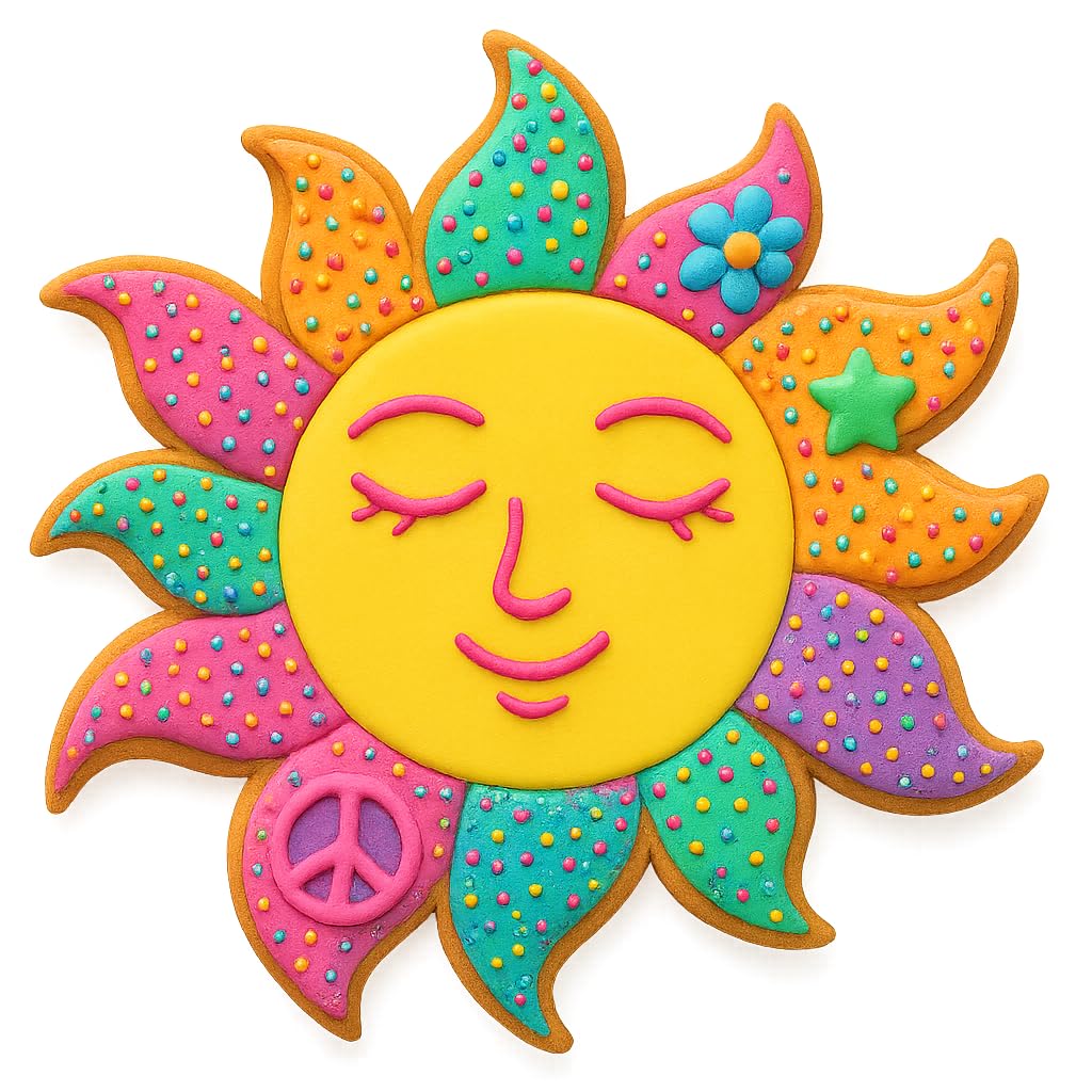 Mighty Gadget Celestial Sun Cookie Cutter & Stamp Set - 4x3.95 Inches, Perfect for Sun-Themed Baking and Crafts