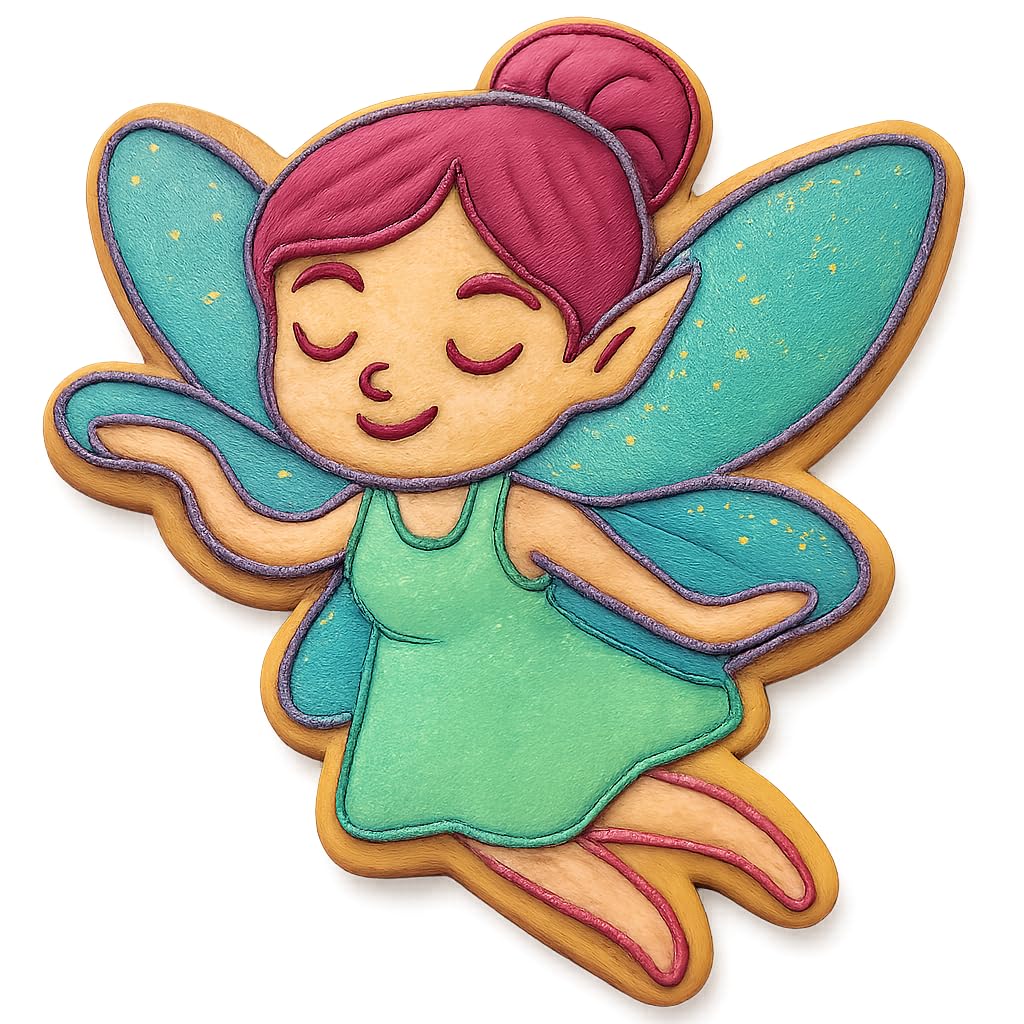 Whimsical Fairy Cookie Cutter - 4x3.1" Creative Kitchen Design Set