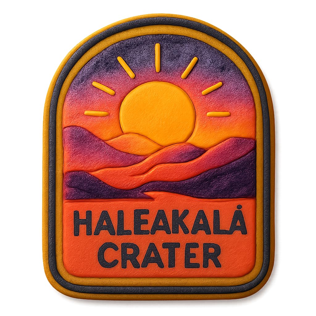 Haleakalā Crater Sun Cookie Cutter - 4x3.2" Premium Scenic Design Baking