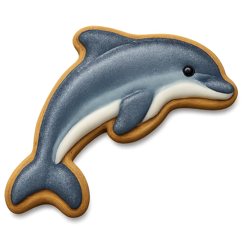 Leaping Dolphin Cookie Cutter 4x2.5" Fun Baking Tool
