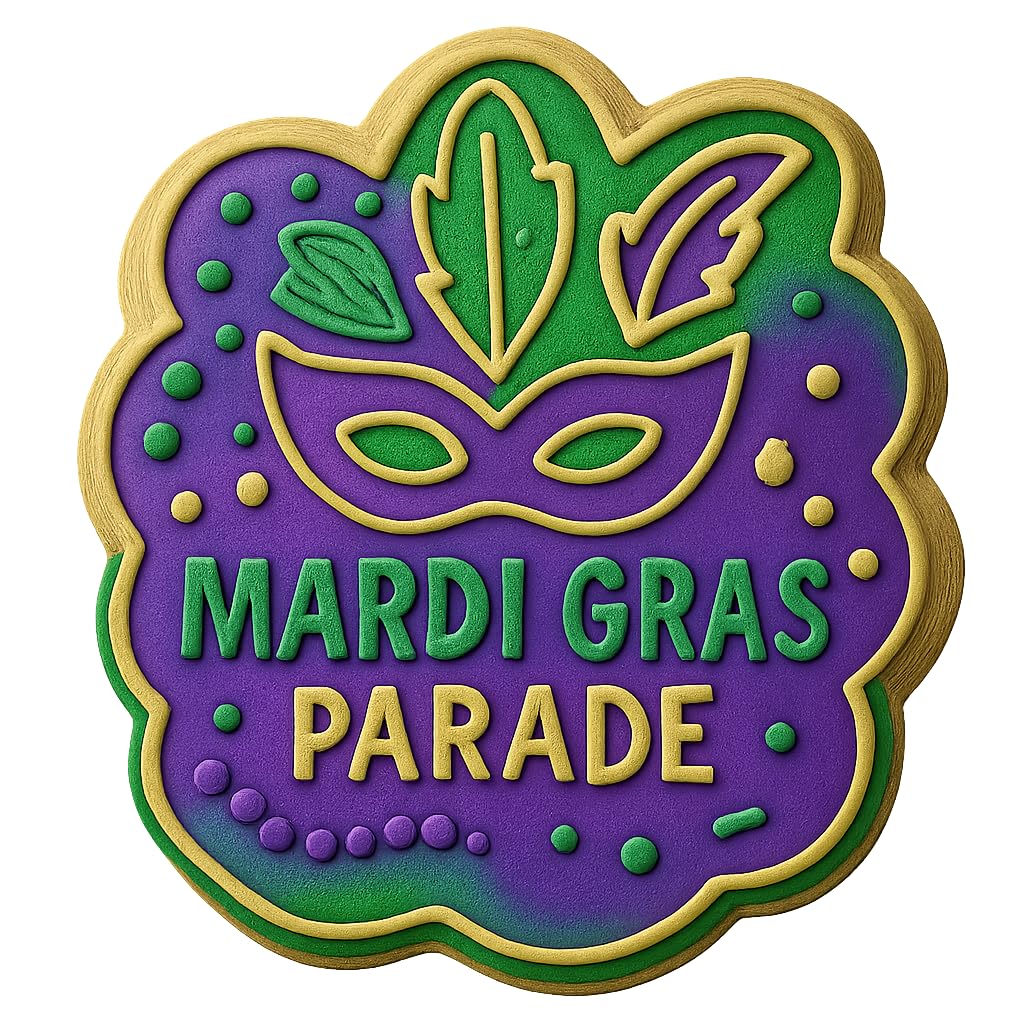 Mardi Gras Parade Mask Cookie Cutter - 4x4" Fun Party Baking Design Set