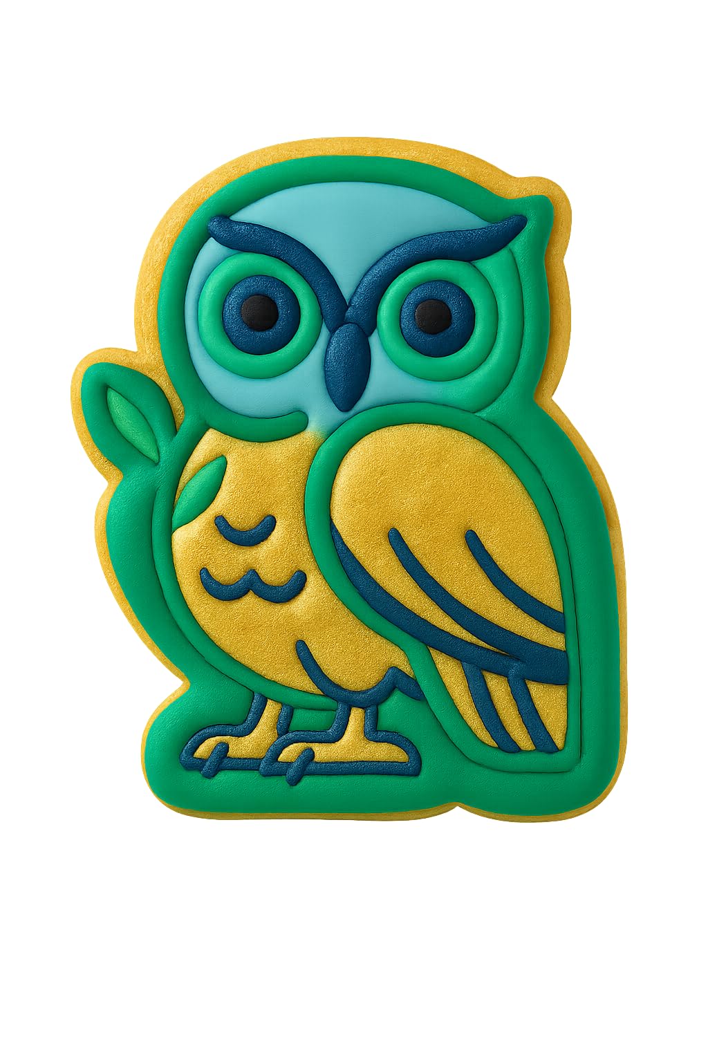 Athena's Owl Cookie Cutter - 4x3.12" Premium Baking Design Kitchen Tool
