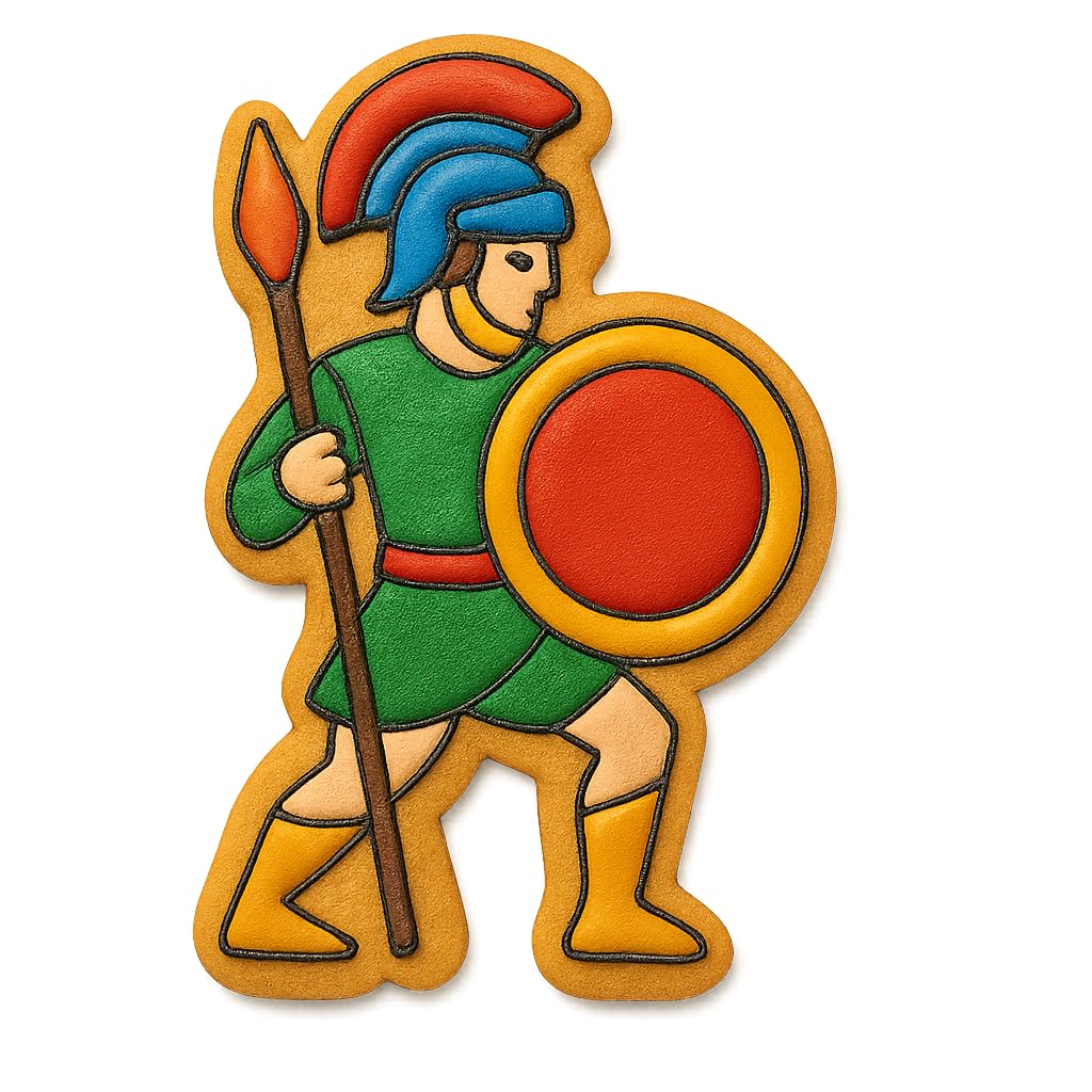 Achilles Warrior Cookie Cutter - 4x2.7" Premium Kitchen Baking Design