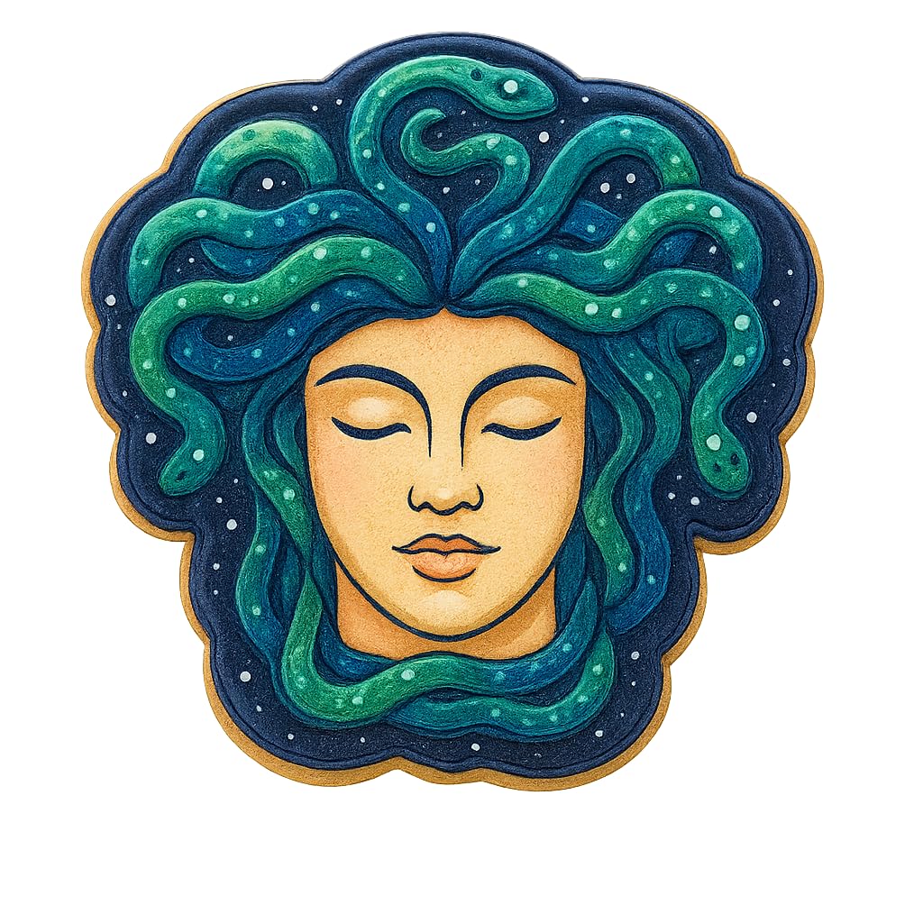 Medusa Mythology Head Cookie Cutter - 4x3.8" Premium Creative Design