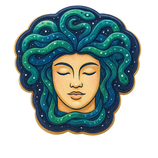 Medusa Mythology Head Cookie Cutter - 4x3.8" Premium Creative Design