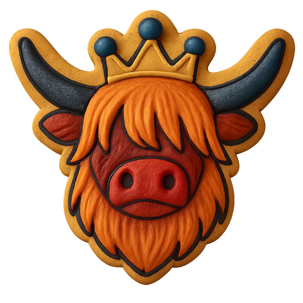 Majestic Highland Cow Cookie Cutter - 4x3.5" Creative Kitchen Fun