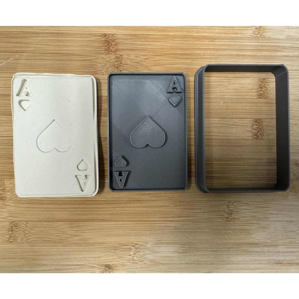 Poker Playing Card Ace of Hearts Cookie Cutter 4x2.7" for Baking & Fondant Clay