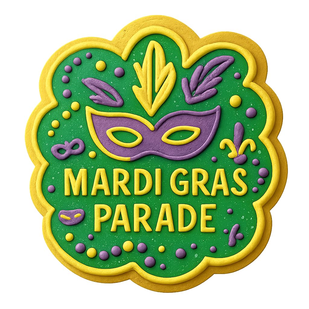 Mardi Gras Parade Mask Cookie Cutter - 4x4" Fun Party Baking Design Set