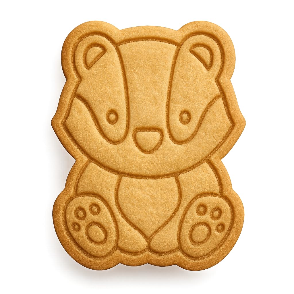 Cute Badger Cookie Cutter - 4x3" Fun Kids Baking Party Tool
