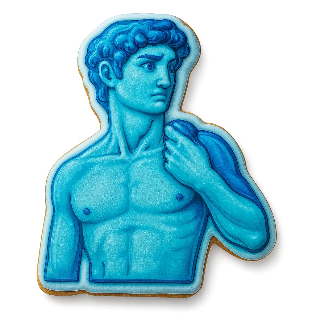 Renaissance Statue Bust Cookie Cutter - 4x3.47" Premium Artistic Baking