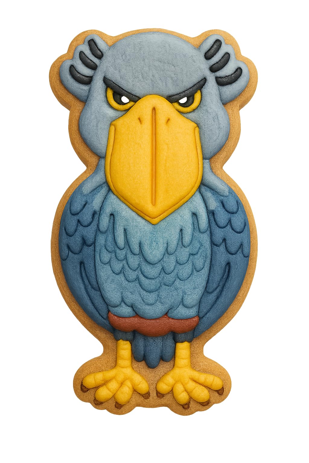 Shoebill Bird Cookie Cutter Front View S1 - 4x2.2" Creative Baking Fun