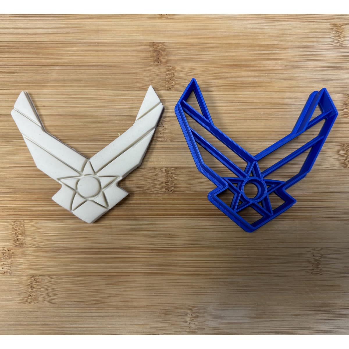 US Air Force Emblem Cookie Cutter – Military Themed Baking Tool 4x4"