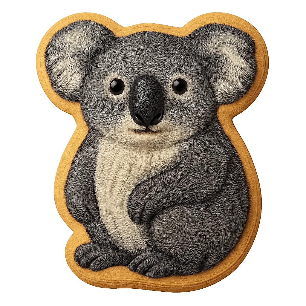 Curious Koala Cookie Cutter - 4x3.1" Fun Baking Design for Kids