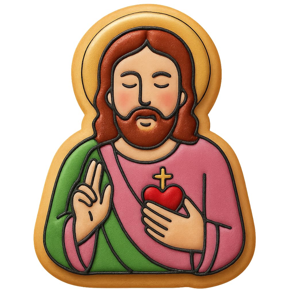 Divine Savior Jesus Cookie Cutter - 4x2.9" Creative Baking Design Set