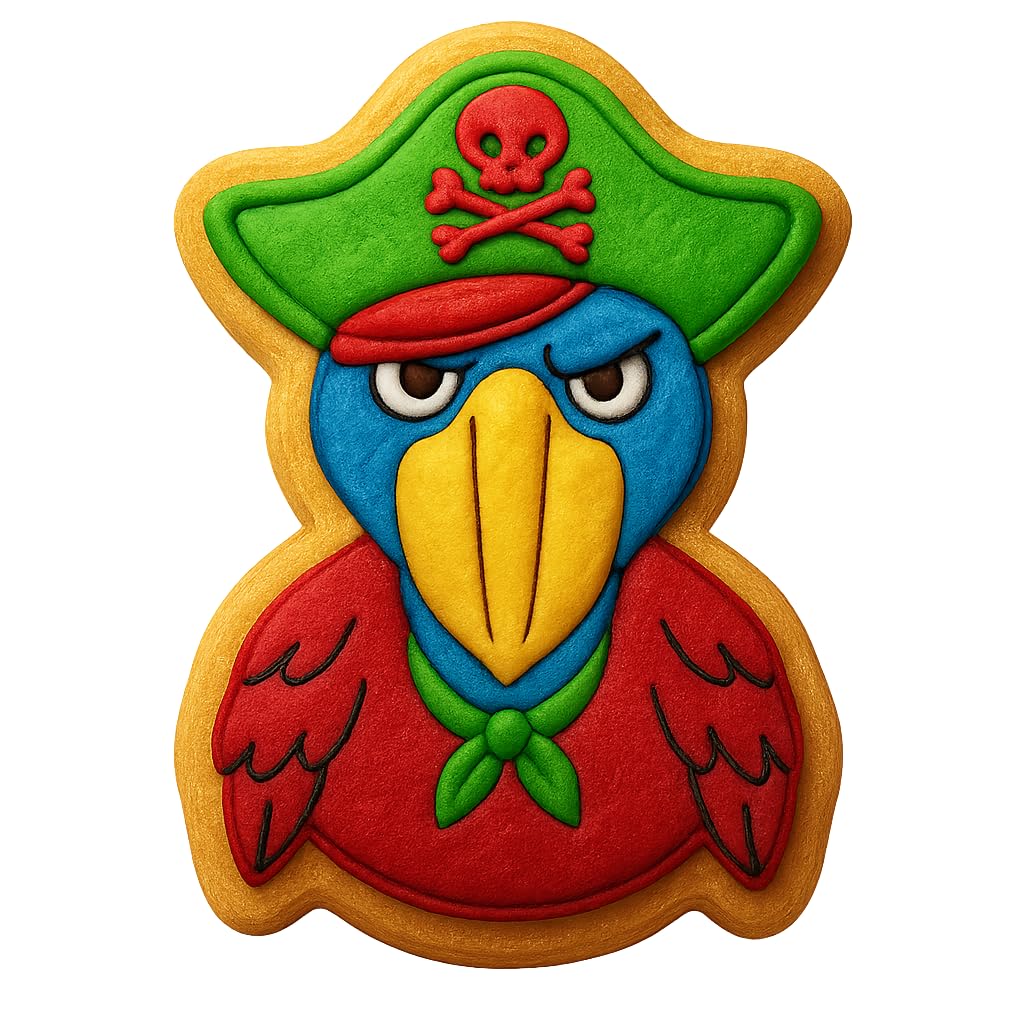 Pirate Shoebill Bird Cookie Cutter - 4x2.88" Fun Kitchen Baking Tool