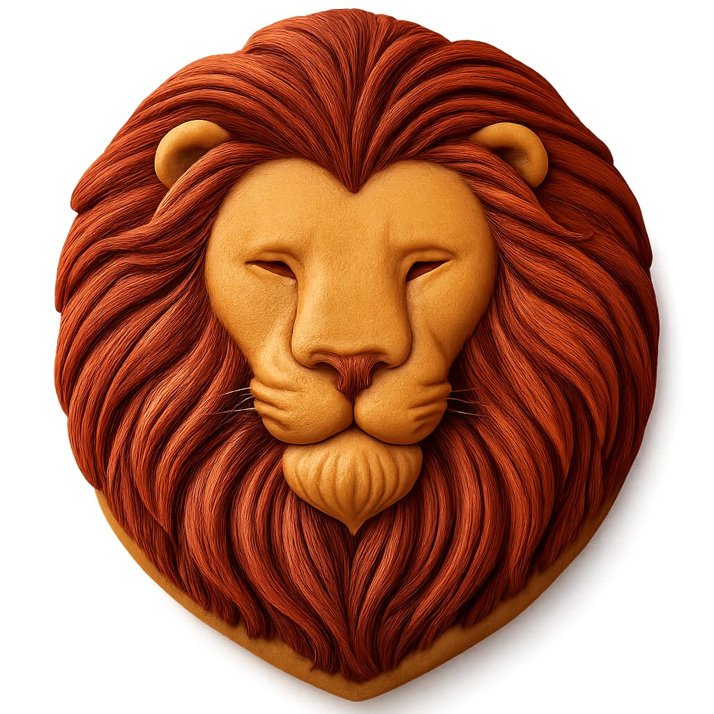 Majestic Mane Lion Cookie Cutter-4x3.5" Creative Kitchen Baking Tool