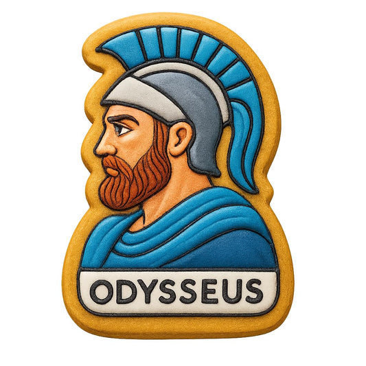 Odysseus Warrior Cookie Cutter - 4x2.8" Premium Kitchen Baking Tool