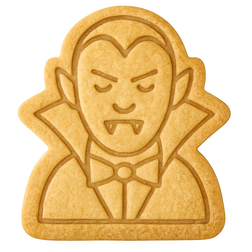 Count Dracula Cookie Cutter - 4x3.5" Fun Halloween Baking Design