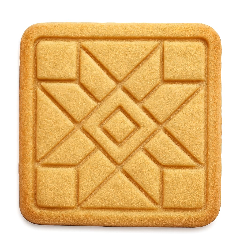 Crafty Quilt Block Cookie Cutter - 4x4" Premium Geometry Baking Tool