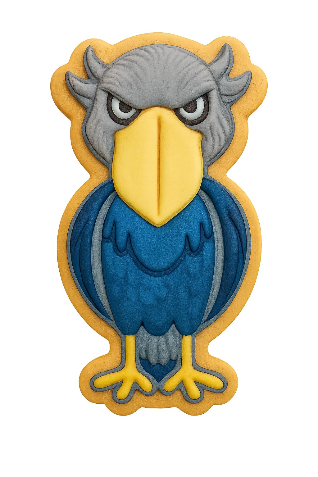 Shoebill Bird Cookie Cutter Front View S1 - 4x2.2" Creative Baking Fun