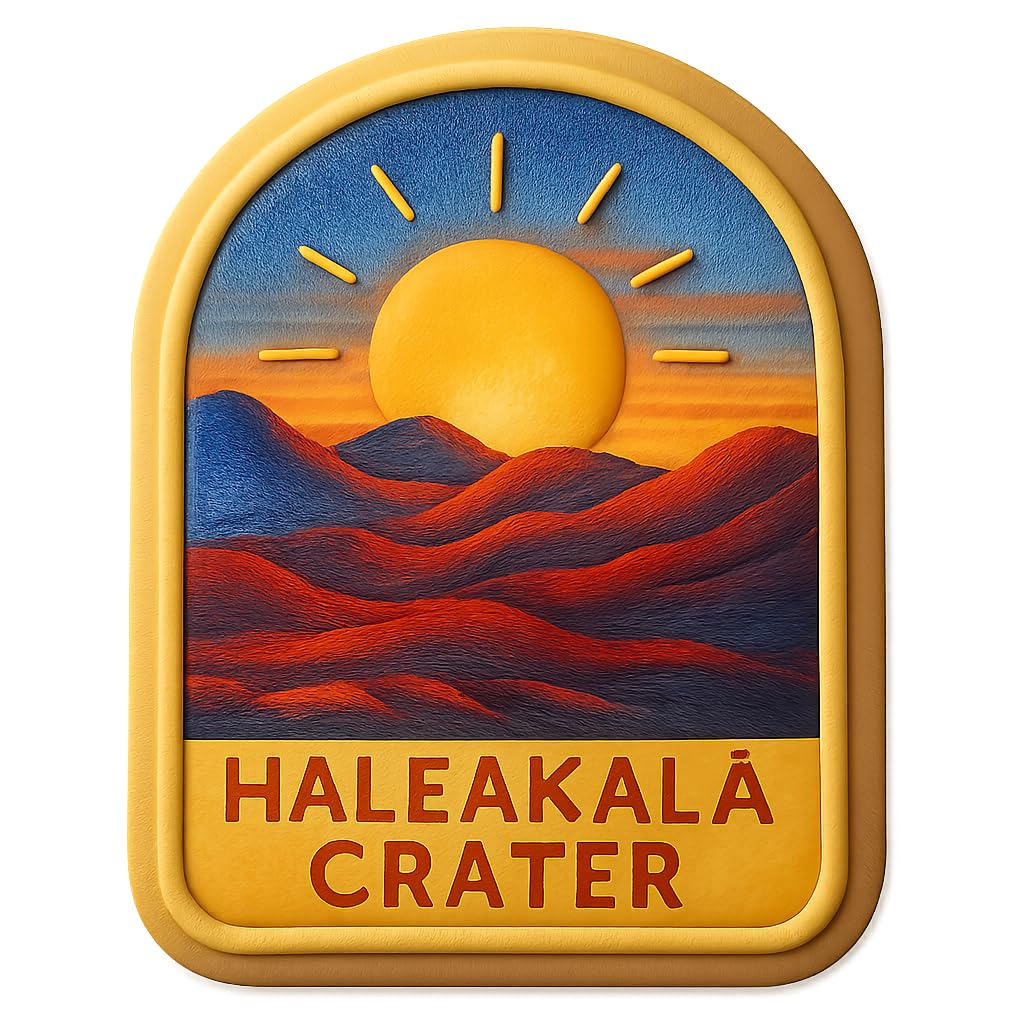 Haleakalā Crater Sun Cookie Cutter - 4x3.2" Premium Scenic Design Baking