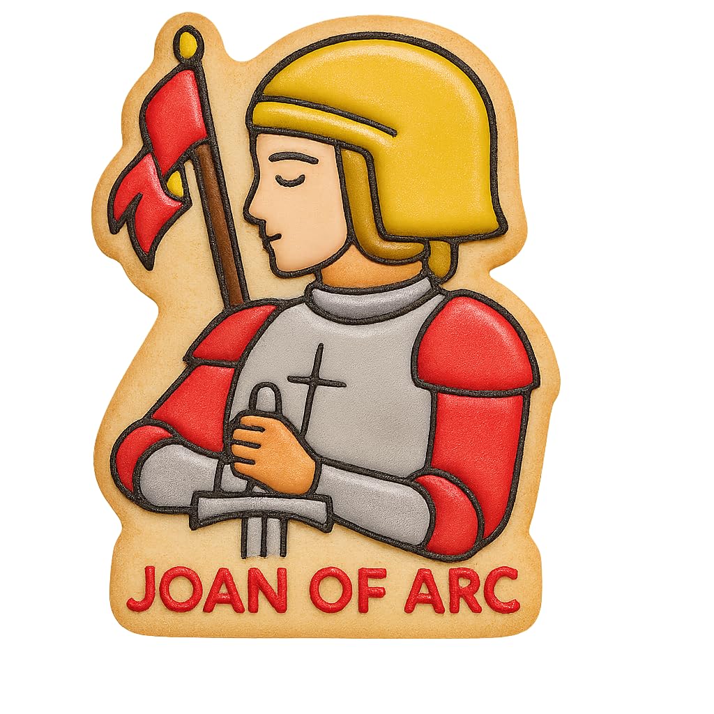 Joan of Arc Warrior Cookie Cutter - 4x2.9" Professional Baking Design