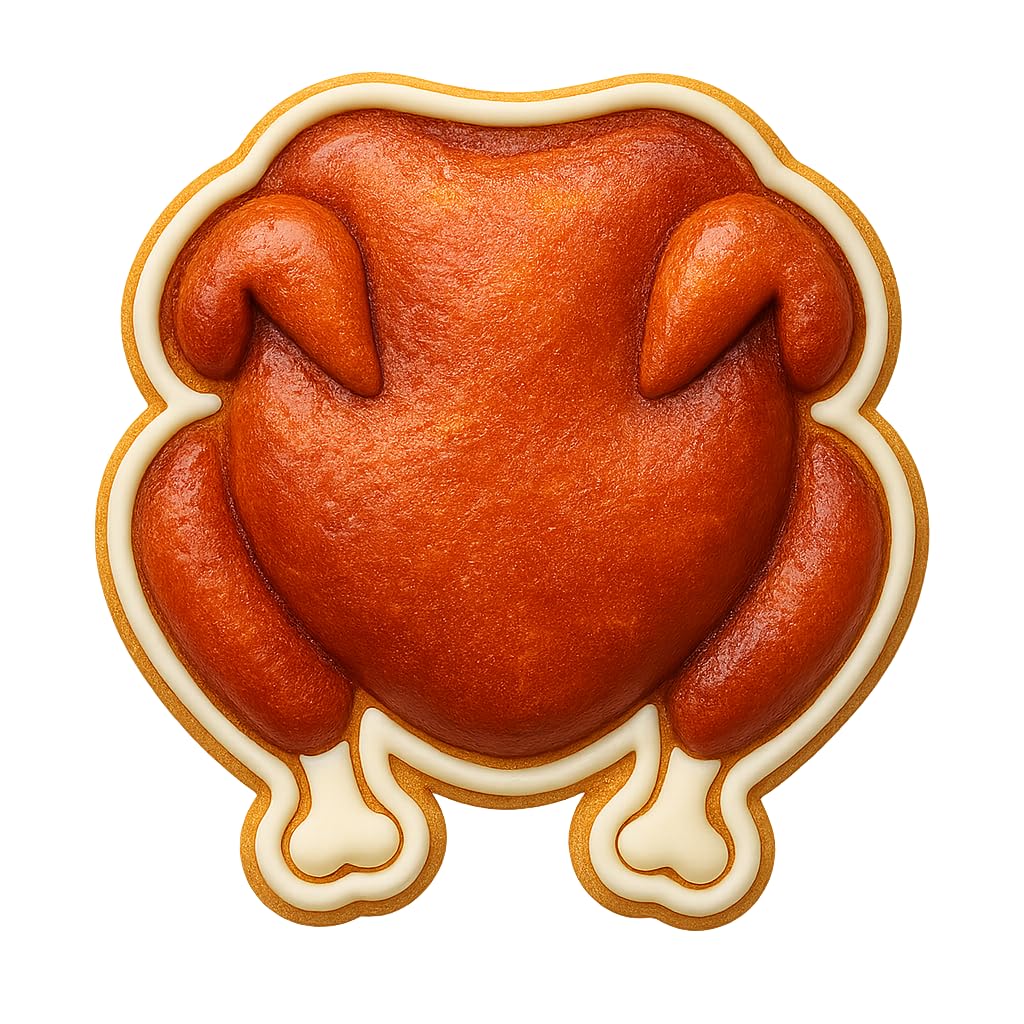 Roast Chicken or Turkey Cookie Cutter - 4x3.5" Creative Kitchen Design