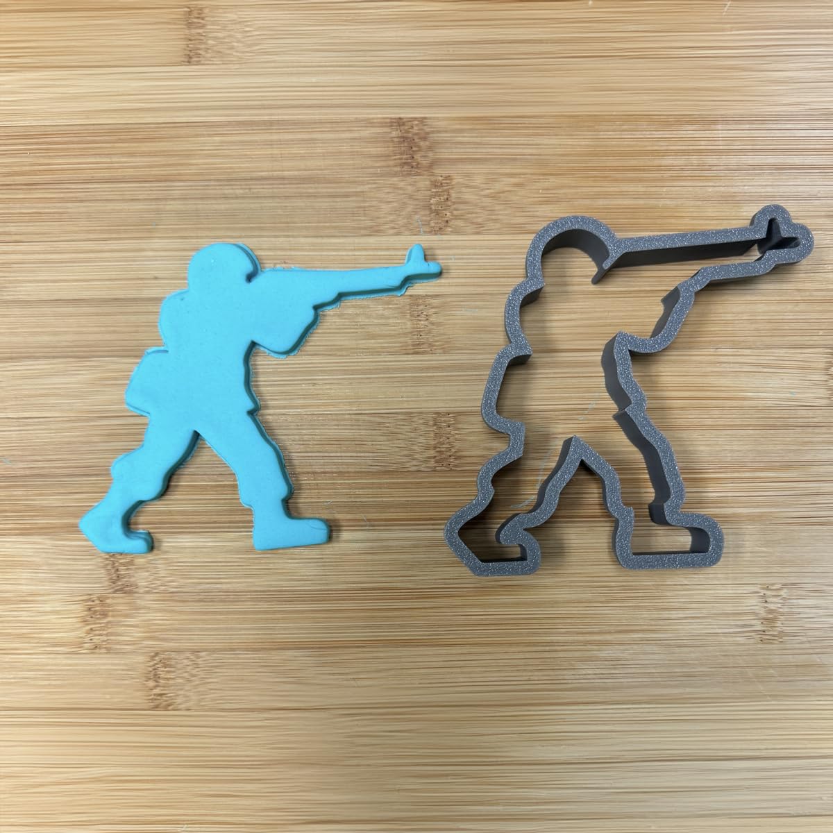Toy Soldier with Gun Cookie Cutter - 4x3.75''