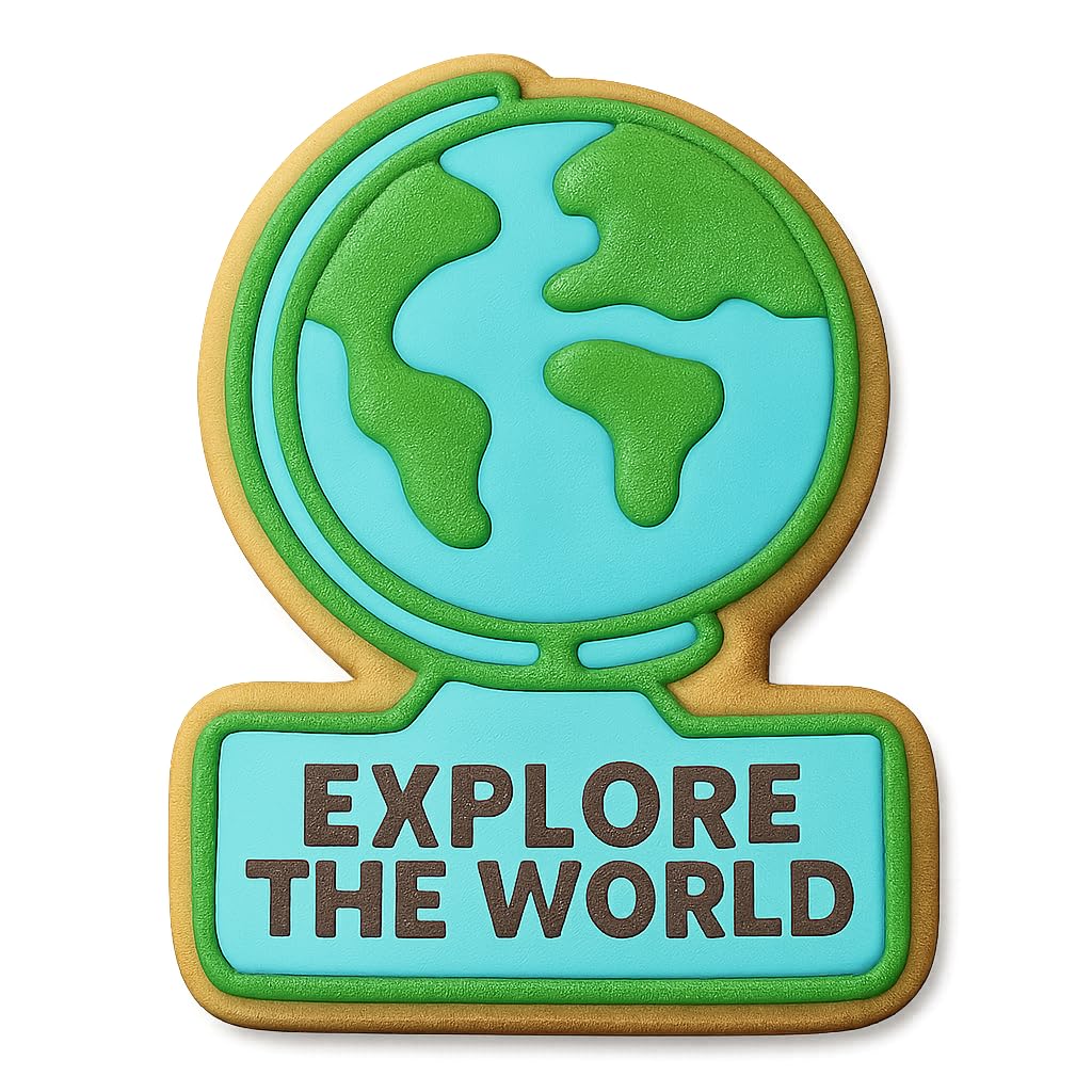 Explore the World Globe Cookie Cutter 4x5.3" Creative Baking Design