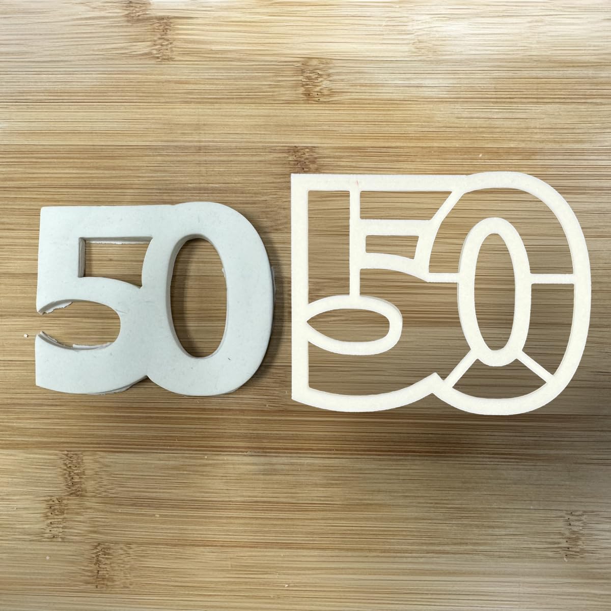 Mighty Gadget Number 50 Cookie Cutter (3x4") - Made in USA by Mighty Gadget - Perfect for 50th Birthdays and Anniversaries