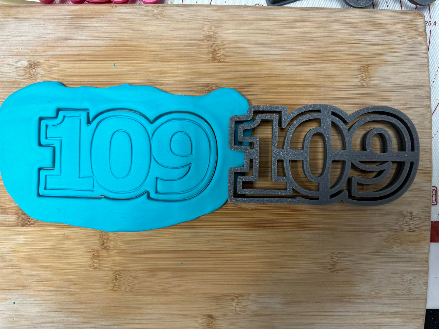 109 Cookie Cutter 3x6" for Baking & Fondant Clay Gifts Kitchen