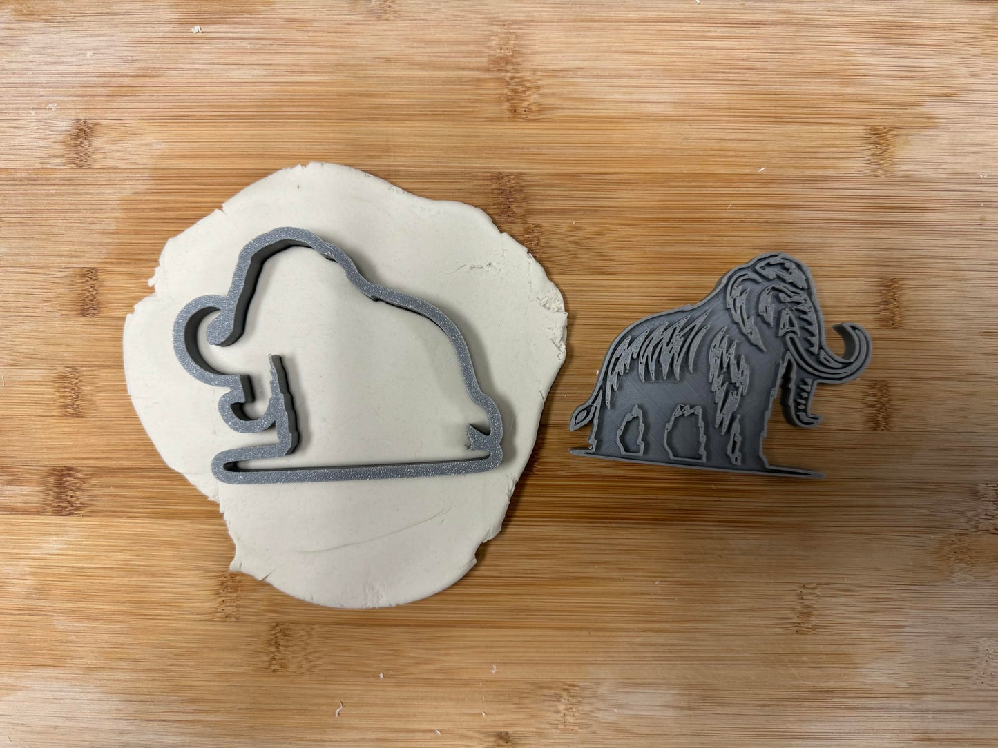 Mammoth Cookie Cutter & Stamp 3x4" for Baking Fondant Clay Embosser Gifts