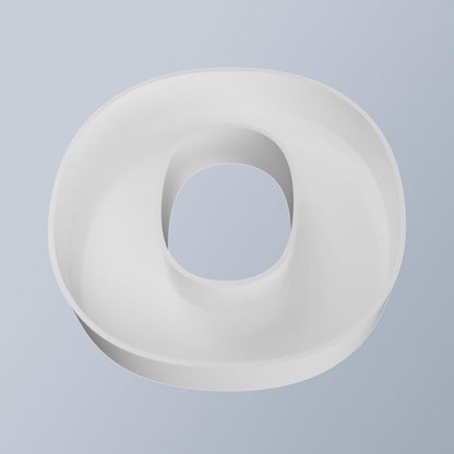8" Hard Plastic Reusable Plastic Letter Food Trays, Letter Charcuterie Board Box for all Party Decoration (White Coloe)