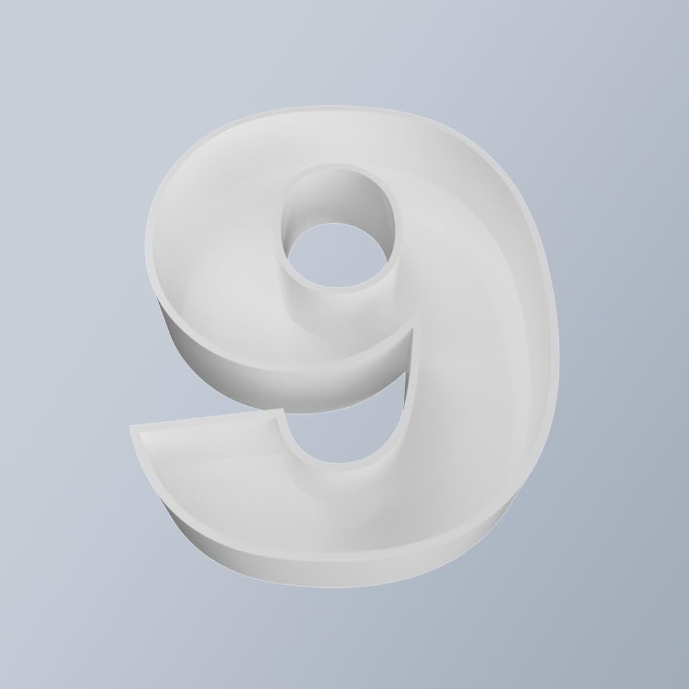 8" Hard Plastic Reusable Plastic Letter Food Trays, Letter Charcuterie Board Box for all Party Decoration (White Coloe)
