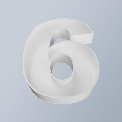 8" Hard Plastic Reusable Plastic Letter Food Trays, Letter Charcuterie Board Box for all Party Decoration (White Coloe)