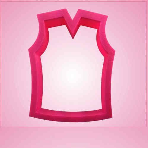 Pink Basketball Jersey Cookie Cutter