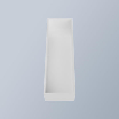 8" Hard Plastic Reusable Plastic Letter Food Trays, Letter Charcuterie Board Box for all Party Decoration (White Coloe)