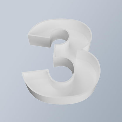 8" Hard Plastic Reusable Plastic Letter Food Trays, Letter Charcuterie Board Box for all Party Decoration (White Coloe)