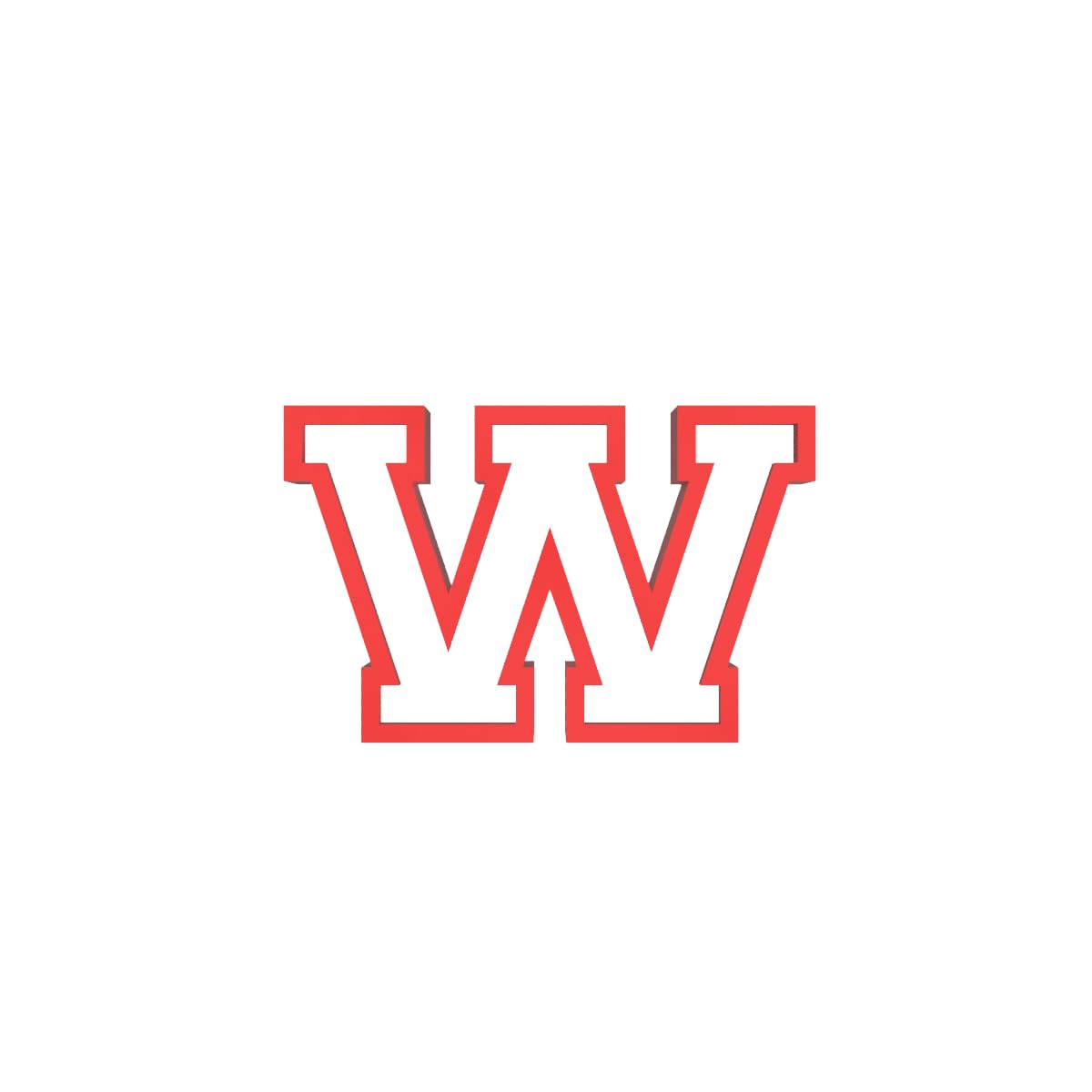 4 inches Varsity Letters Cookie Cutters