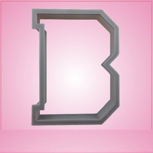 Varsity Letter B Cookie Cutter for Baking & Fondant Clay Gifts Kitchen