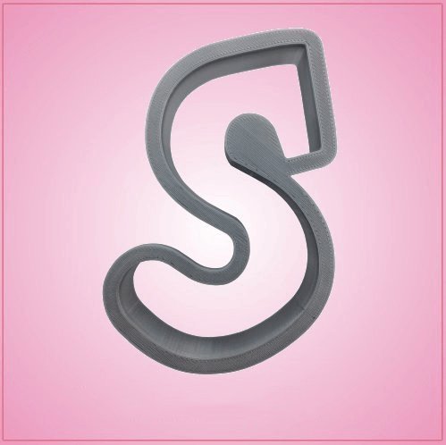 Cursive Letter S Cookie Cutter