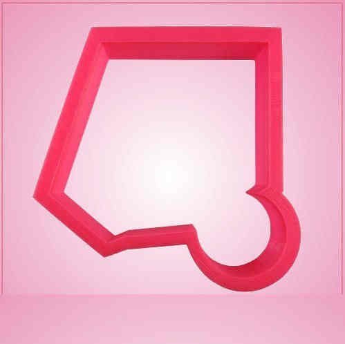 Pink Soccer Goal Cookie Cutter