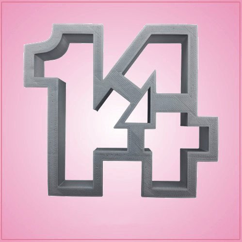 Number 14 Cookie Cutter