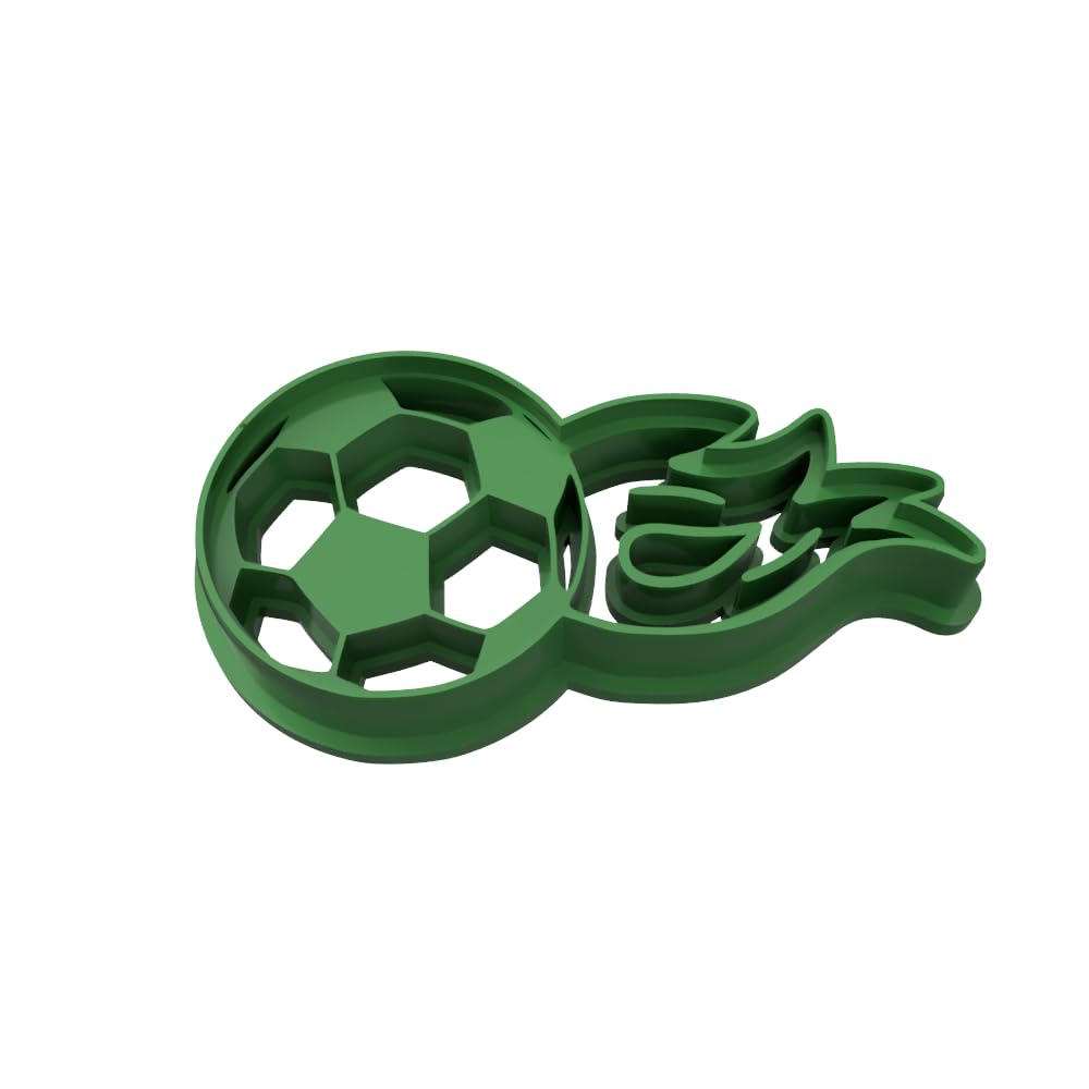 Soccer Ball Cookie Cutter 2x4" for Baking & Fondant Clay Gifts Kitchen