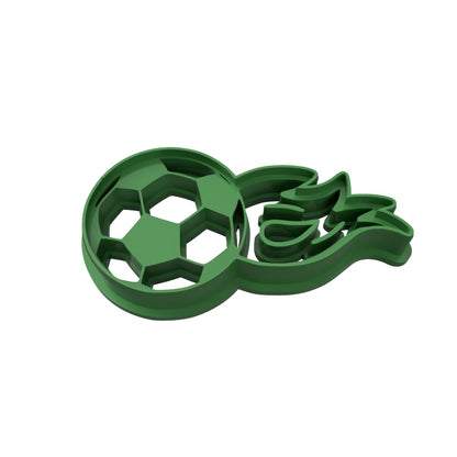 Soccer Ball Cookie Cutter 2x4" for Baking & Fondant Clay Gifts Kitchen
